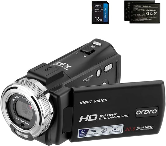 ORDRO Camcorders HDV-V12 HD 1080P Video Camera Recorder Review: A Photographer's Insight