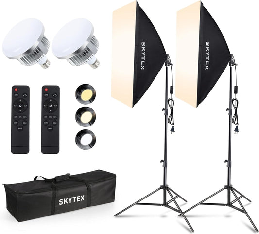 Skytex Softbox Lighting Kit E27 LED Bulb Continuous Lighting Kit Review: A Shocking Delight for Photographers