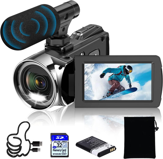 Weochi Video Camera Camcorder HD 4K 48MP Digital Cameras Recorder Review