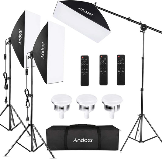 Andoer Softbox Photography Lighting Kit Professional Studio Equipment with 20x28 Softbox Review: Improving Your Photography
