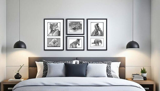 3 Piece Wall Art Minimal Set: Cohesive Triptychs for Big Walls