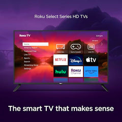 Roku 40" Select Series 1080p Full HD Smart RokuTV with Voice Remote, Bright Picture, Customizable Home Screen, and Free TV