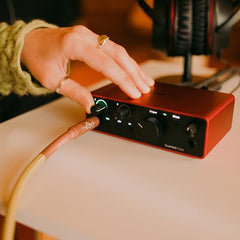 Focusrite Scarlett Solo 4th Gen USB Audio Interface, for the Guitarist, Vocalist, or Producer — High-Fidelity, Studio Quality Recording, and All the Software You Need to Record