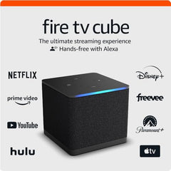 Amazon Fire TV Cube, Hands-free streaming device with Alexa, Wi-Fi 6E, 4K Ultra HD