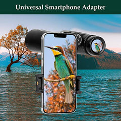 Adorrgon 12x42 HD Binoculars for Adults High Powered with Phone Adapter, Tripod and Tripod Adapter - Large View Binoculars with Clear Low Light Vision - Binoculars for Bird Watching Cruise Travel