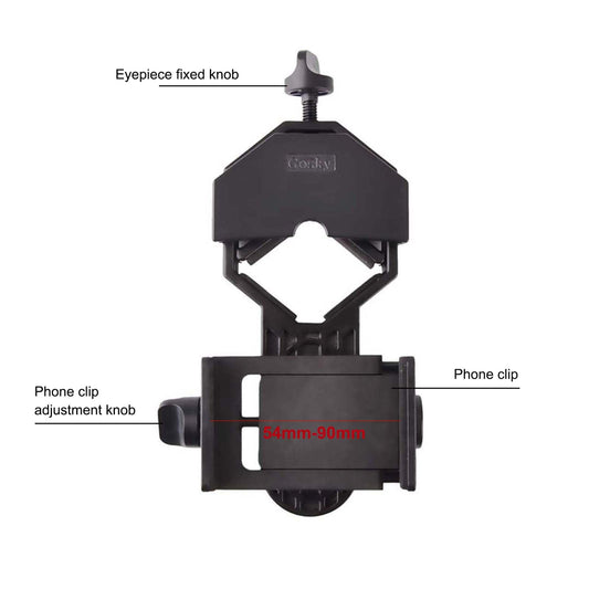 GOSKY Smartphone Adapter Mount Regular Size - Compatible with Binoculars, Monoculars, Spotting Scopes, Telescope, Microscopes Fits almost all Smartphones on the Market Record Nature and The World