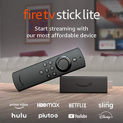 Certified Refurbished Fire TV Stick Lite with Alexa Voice Remote Lite (no TV controls) | HD streaming device | 2020 release