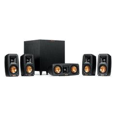 Klipsch Reference Theater Pack 5.1-Channel Speaker System + Onkyo TX-SR393 5.2-Channel A/V Receiver, 80W Per Channel at 8 Ohms