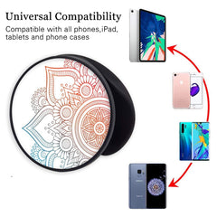 New Version Phone Holder 3 Pack Mandala Flower Expanding Grip Stand Finger Holder for Smartphone and Tablets