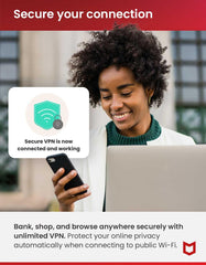 McAfee Total Protection 2024 | 3 Device | Cybersecurity Software Includes Antivirus, Secure VPN, Password Manager, Dark Web Monitoring | Download