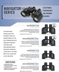 Steiner Navigator 7x50 Binoculars - Magnification 7X - High Contrast Optics - Floating Prism System - Sports-Auto Focus - Delivers Excellent Image Clarity, Navy Blue (2342, New Version)