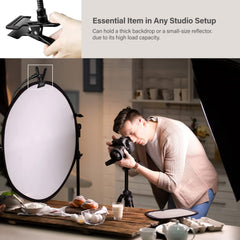 LimoStudio (1 Pack) Heavy Duty Photography Lighting Stand Flash Magic Clamps with Flex Arm, Gooseneck Mount for Table Top Mount, Multi Purpose Super Clamps, AGG1160