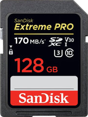 [Older Version] SanDisk 128GB Extreme PRO SDXC UHS-I Card - C10, U3, V30, 4K UHD, SD Card - SDSDXXY-128G-GN4IN