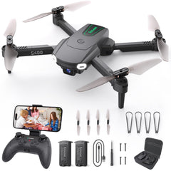 SOTAONE S400 Drone with Camera for Adults Kids, 1080P HD Foldable Mini Drones for Boys Girls, Remote Control Helicopter Toys Gifts with Auto-hovering, One Key Start, 3 Speeds, 2 Batteries, Carry Case