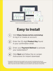 Norton 360 Deluxe 2024, Antivirus software for 3 Devices with Auto Renewal - Includes VPN, PC Cloud Backup & Dark Web Monitoring [Download]